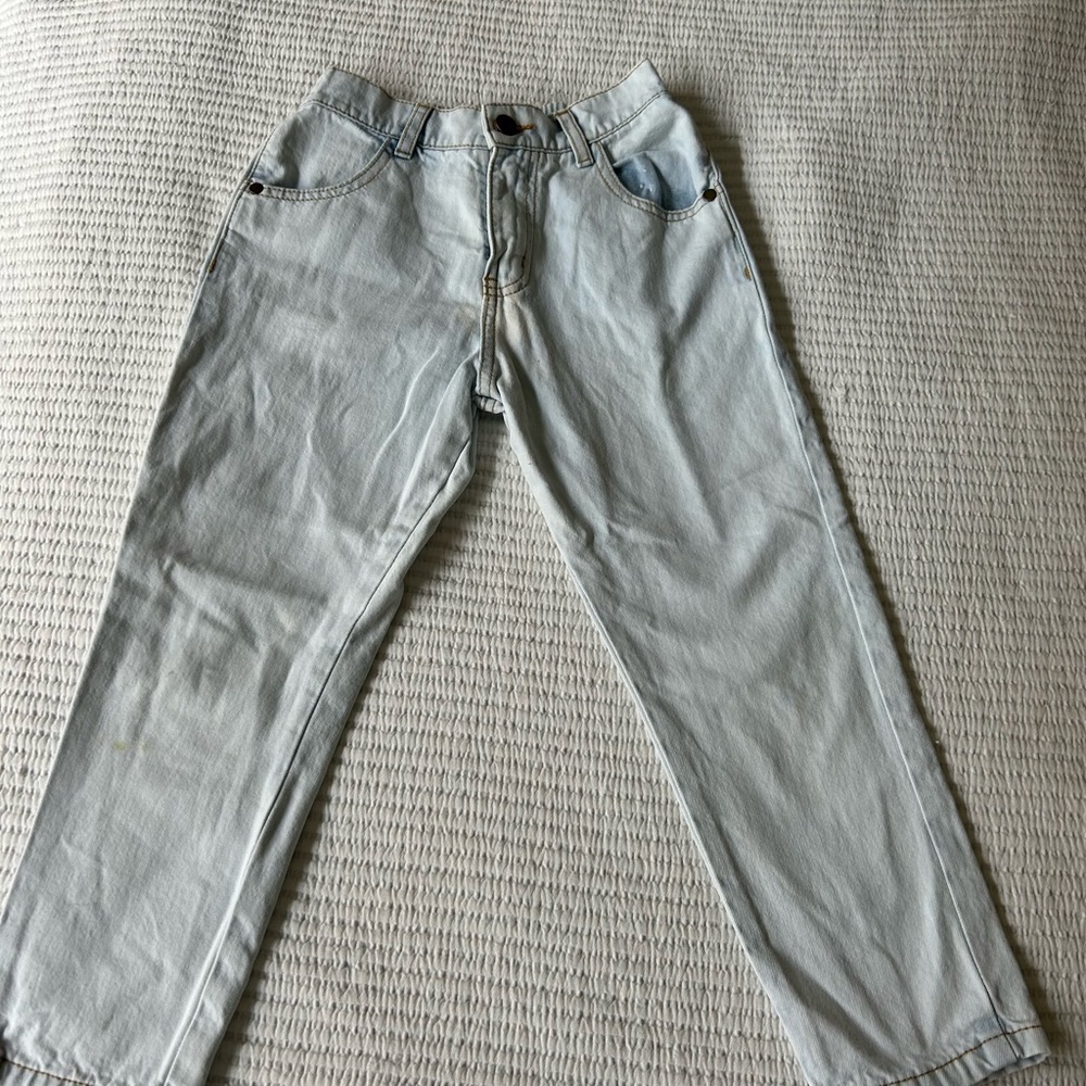 Little Urban Apparel acid wash lightest blue jeans size 6/7